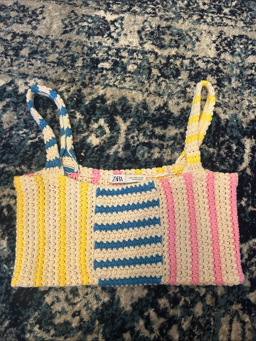 Zara cropped knit top